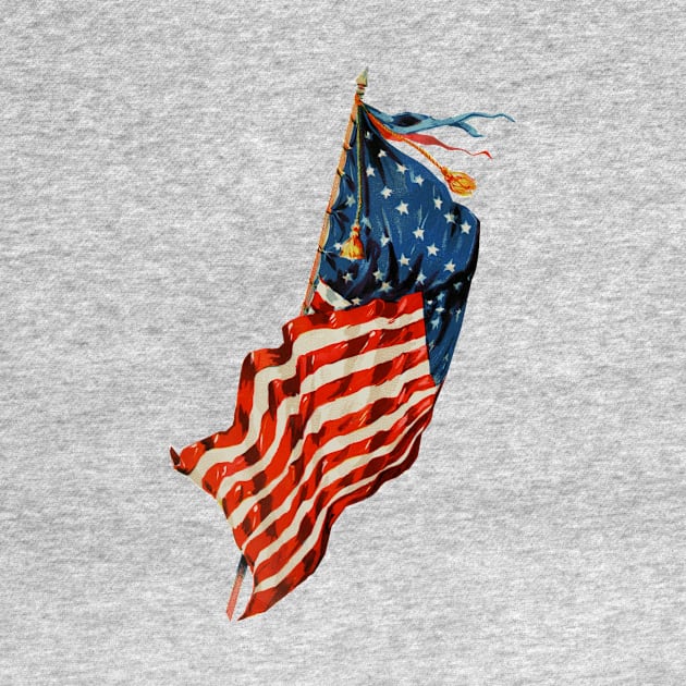 Vintage American Flag by MasterpieceCafe